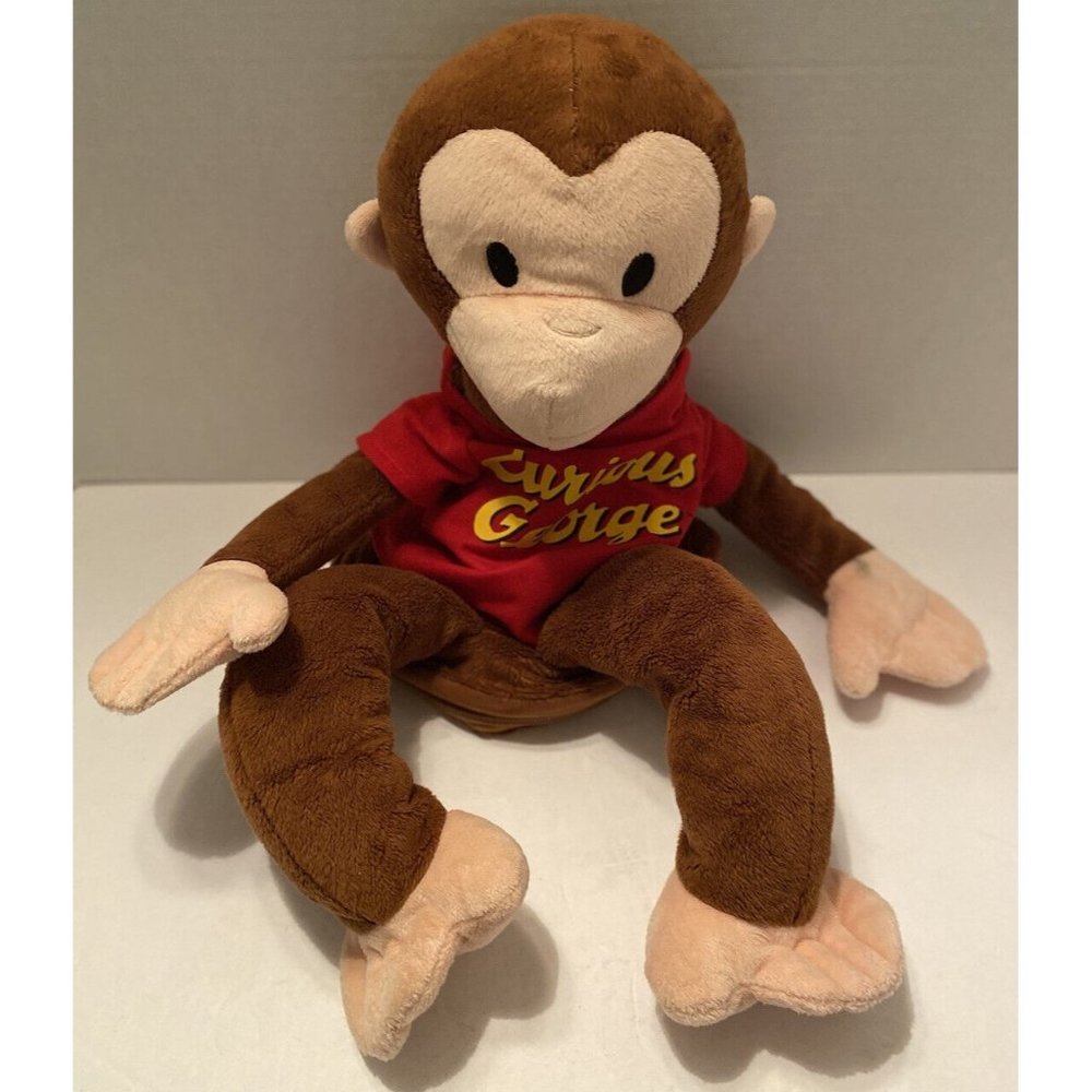Zoobies Curious George 22" Plush Zippered Storage Carrier No Blanket 2011